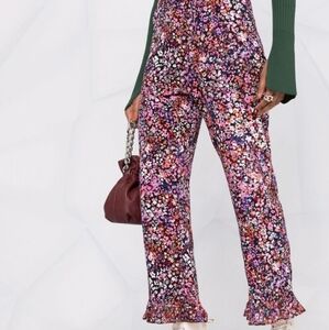 🌼 NWT Maje floral print ruffled pants